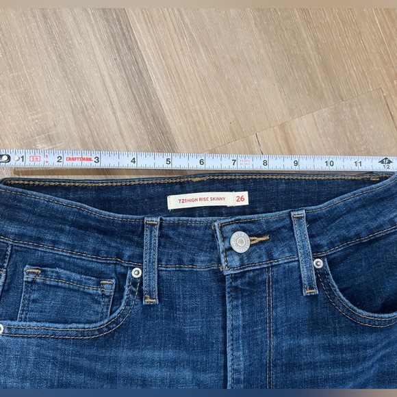 Levi’s 721 High Rise Skinny Jeans Size 26 - Picture 4 of 10
